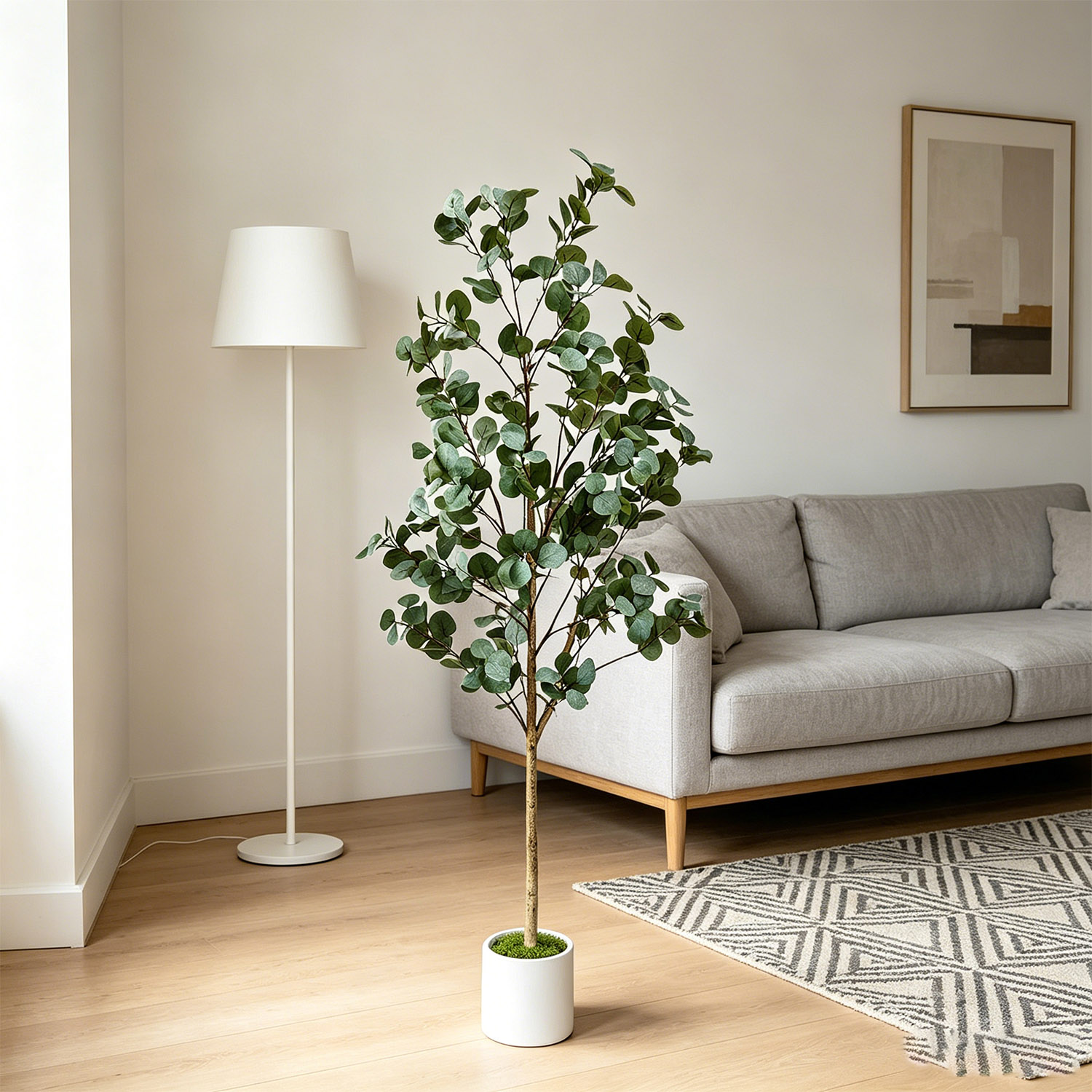 120-155Cm/5.1Ft Artificial Euc - Ficus Lyrata Tree recension och pris