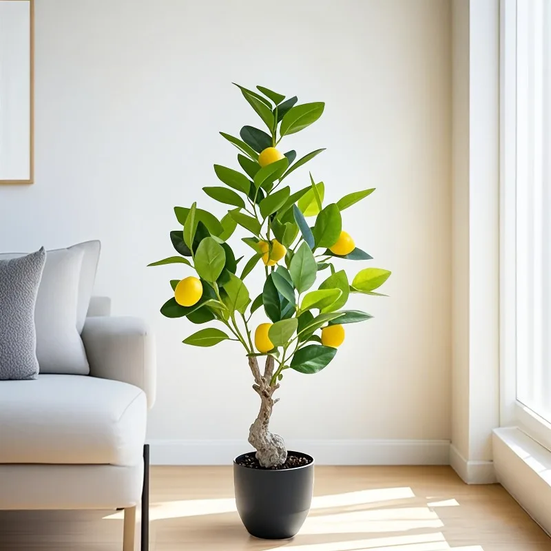 2026 NEW HOT Artificial Lemon  - Ficus Lyrata Tree recension och pris