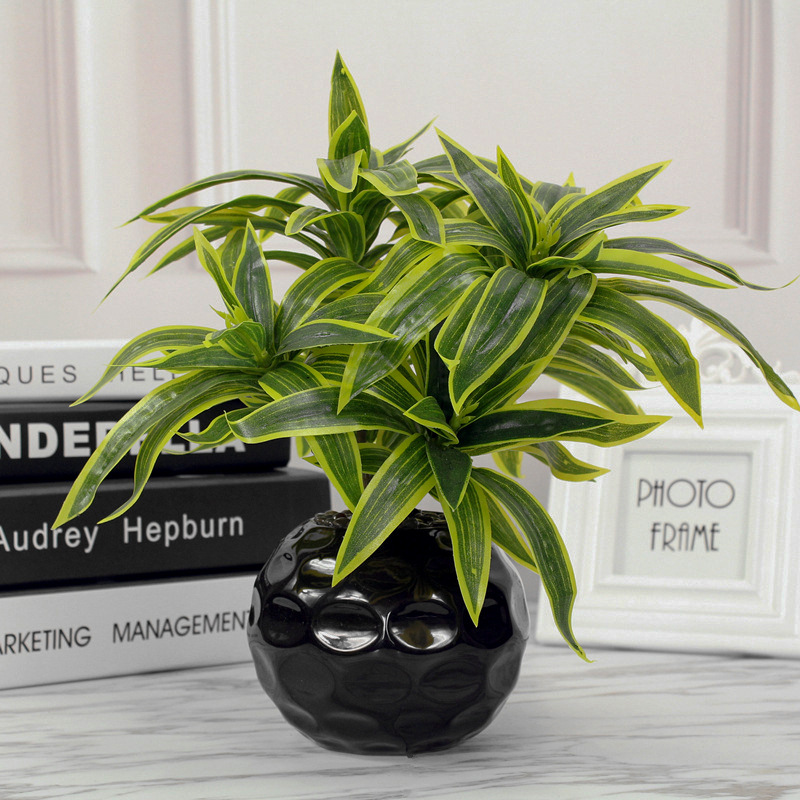 35CM 3 Fork Artificial Desktop - Ficus Lyrata Tree recension och pris